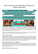 Exploring 7Starhd. Me: a Comprehensive Guide to Free Movie Streaming
