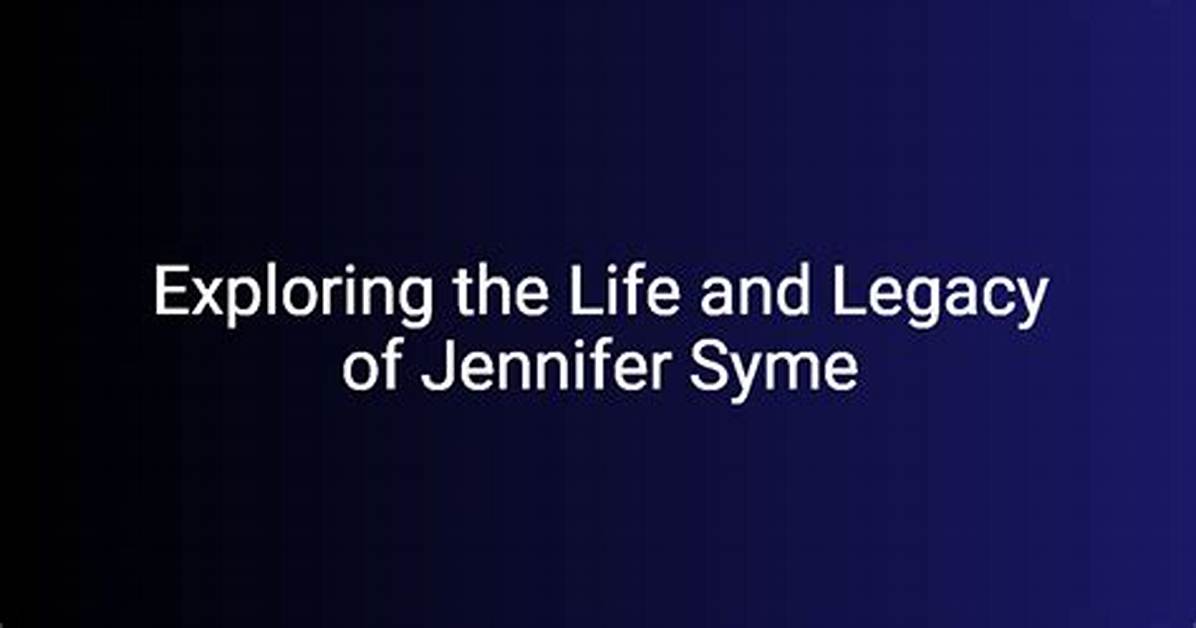 Exploring the Life and Career of Jennifer Lynn Rossi: a Comprehensive Overview